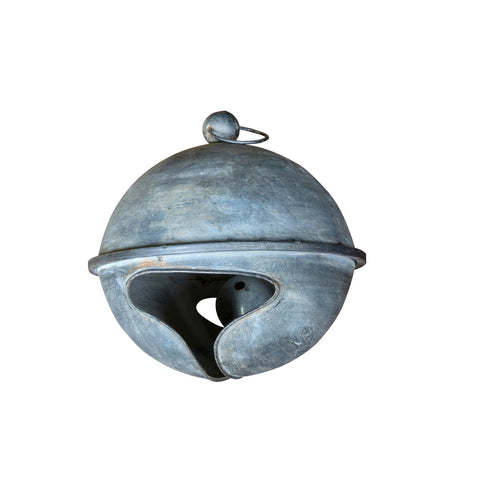 10" Weathered Tin Jingle Bell – Large, shoptreeboutique.com