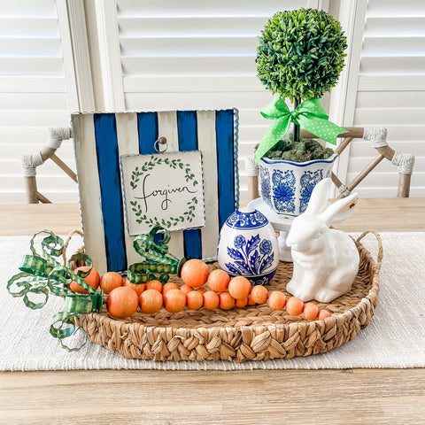 Blue & White Striped Mini Gallery Display Board, shoptreeboutique.com