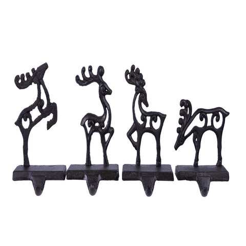 Metal Deer Christmas Stocking Holder – 4 Assorted Styles, shoptreeboutique.com