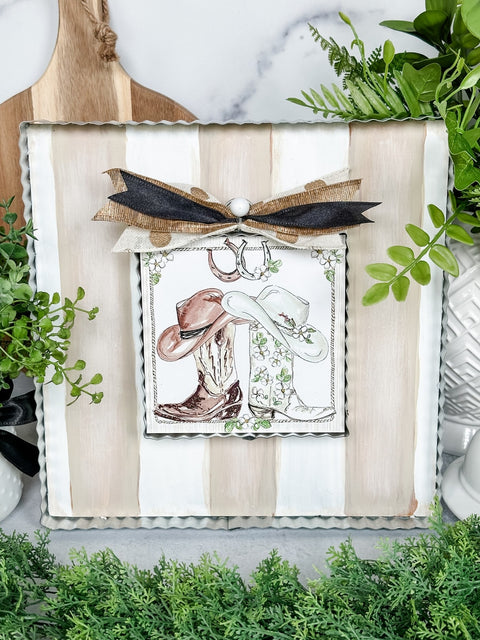 Cream & White Display Board, shoptreeboutique.com