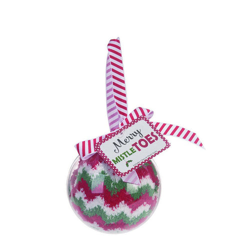 Socks in Acrylic Ball Ornament - Chevron, shoptreeboutique.com