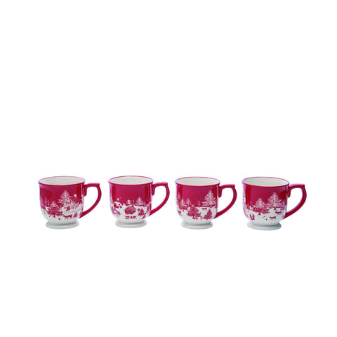 Dolomite Christmas Toile Mug – 4 Assorted Styles, shoptreeboutique.com