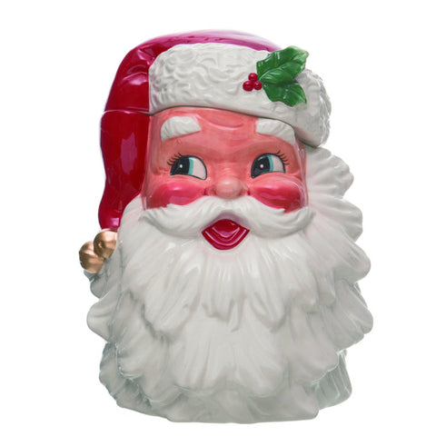 Dolomite Retro Santa Cookie Jar, shoptreeboutique.com