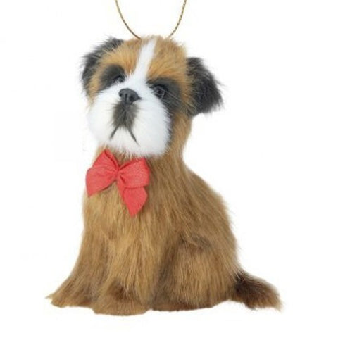 Boxer Faux Fur Holiday Dog, shoptreeboutique.com