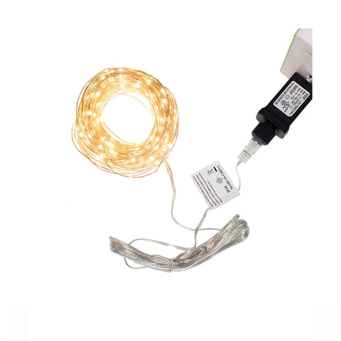 200-Light Warm White Super bright LED Silver Wire Light Set, 75.5', thetreeboutitque.ai