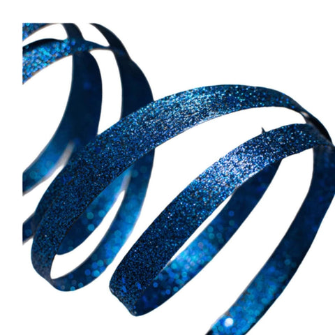 25" Glitter Spiral Ribbon Spray - Midnight, shoptreeboutique.com