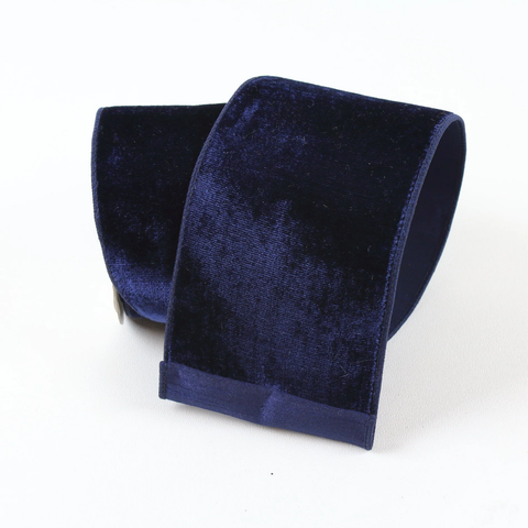 VELVET RIBBON NAVY BLUE 2.5"X10Y RG803-21