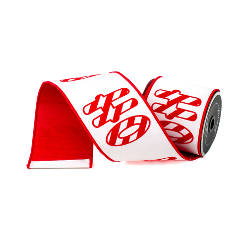 NORTH POLE RED & WHITE 4"X10YD RK697-57