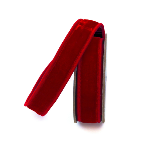 VELVET RIBBON RED 1"X10YRD RG008-02