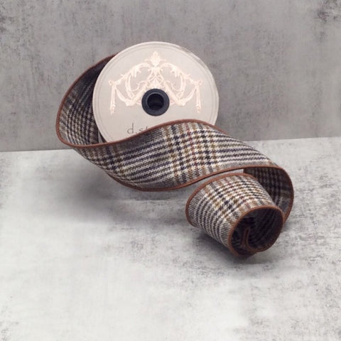 2.5”x10YD Faux Wool Maddox Plaid Ribbon