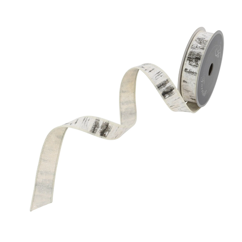 WHITE BIRCH RIBBON NATURAL 1"X10YRD RA997-01.
