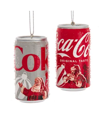 3``SANTA COKE/DIET COKE CAN ORNS CC1251