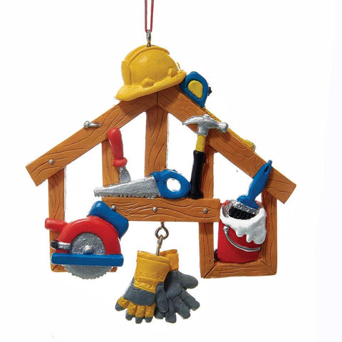 Construction Tools Ornament for Personalization by Kurt Adler, shoptreeboutique.com