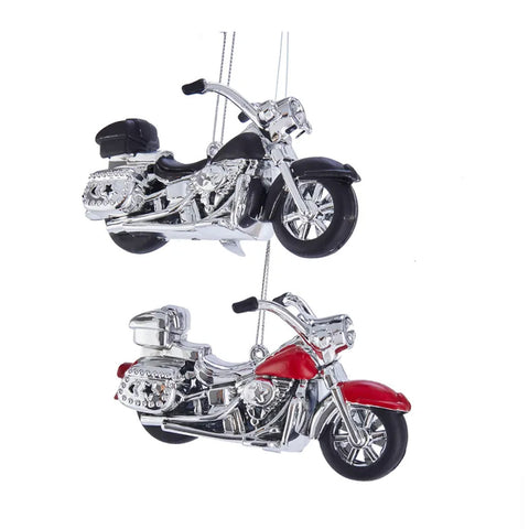 Motorcycle Ornaments, Set of 2