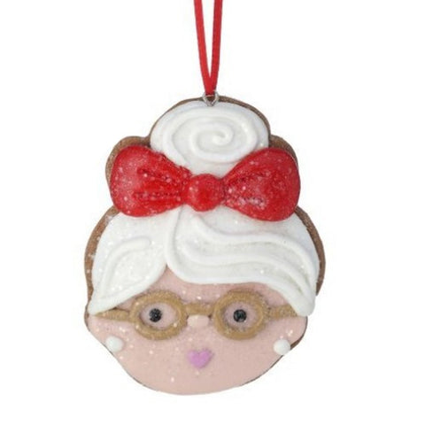 Mrs. Claus Head Ornament, shoptreeboutique.com