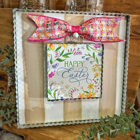 Pink Tweed Bow, shoptreeboutique.com