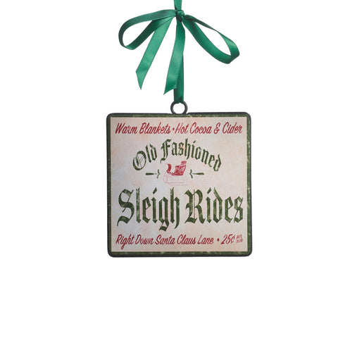 6" Christmas Tree Lot Ornament - Sleigh Riders, shoptreeboutique.com