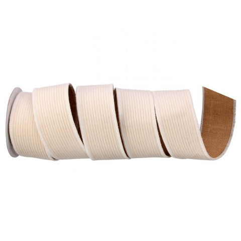 2.5"x5yd Corduroy Jute Ribbon