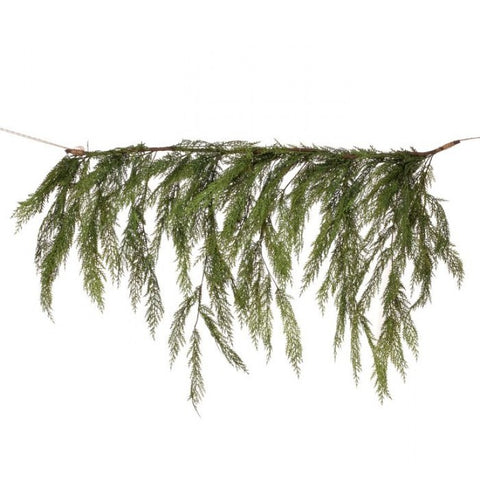 40x27" Natural Touch Cedar Dripping Garland, thetreeboutique.ai