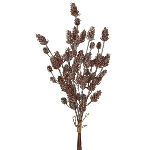 23" Mini Frosted Pine Cone Bundle