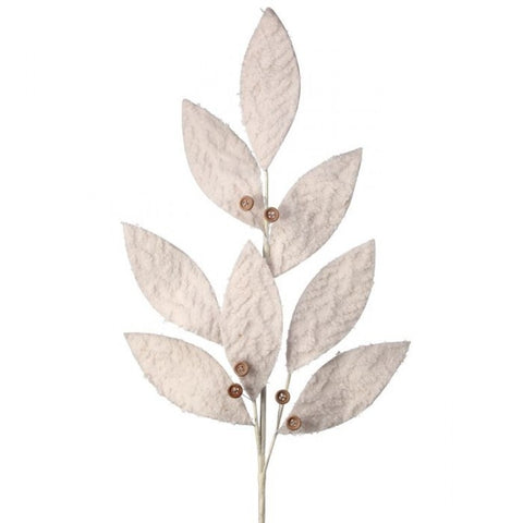 30" Winter Chalet Leaf Spray with Buttons