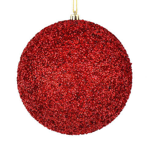 8" Beaded Ball Ornament