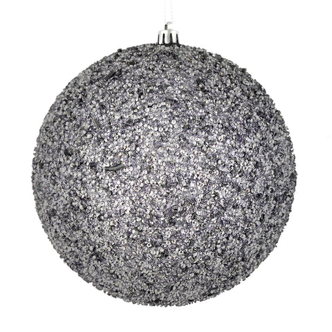 8" Beaded Ball Ornament