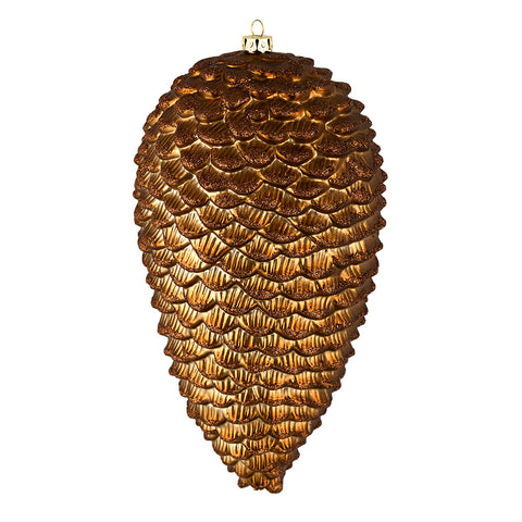 7" Matte Glitter Pinecone
